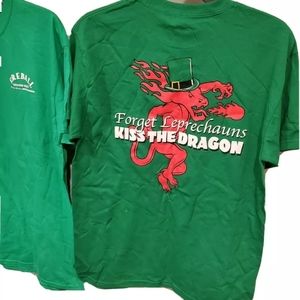 Fireball Whisky Green Shirt Dragon